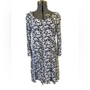 Vintage 90s Grunge Dress All That Jazz Floral Print Babydoll Skater Micro Mini S